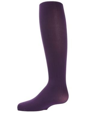 Memoi Winter Opaque Nylon Tights - Purple