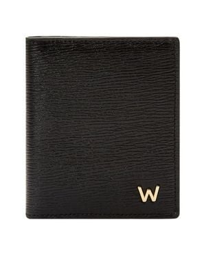 Wolf W Id Card Case - Black