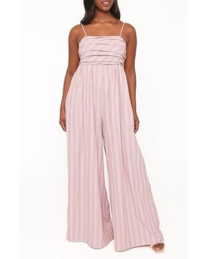 Petal & Pup Pricilla Stripe Jumpsuit - Pink