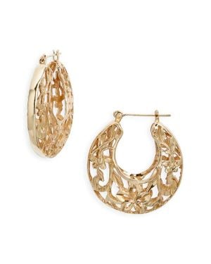 Child Of Wild Spanish Fly Hoop Earrings - Metallic