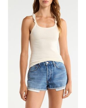 RE/DONE Knotted Rib Tank - Blue