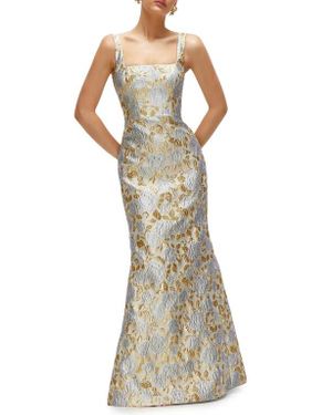 Dessy Collection Floral Embroidered Gown in White | Lyst Dessy Collection Floral Embroidered Gown in White | Lyst