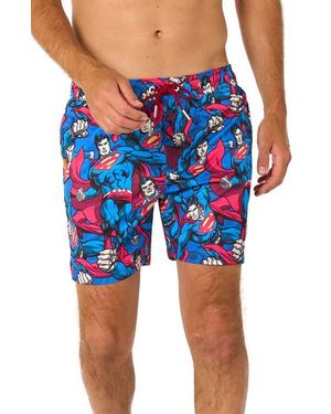 Opposuits The Of Steel Stretch Swim Trunks - Blue