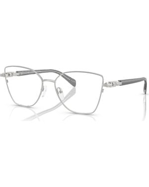 Michael Kors 55Mm Butterfly Optical Glasses - Metallic