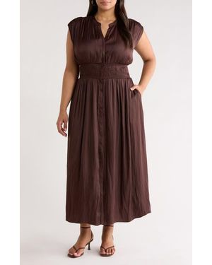 Nordstrom Smocked Waist Maxi Dress - Brown