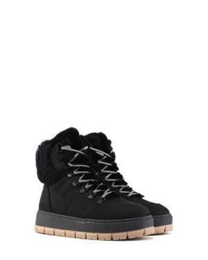 Pajar Chalet Faux Shearling Waterproof Bootie - Black