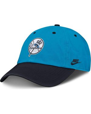 Nike New York Yankees Neon 90S Club Adjustable Hat - Blue