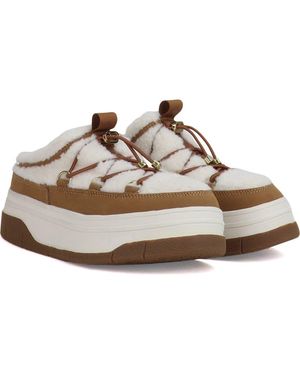 Pajar Jules Waterproof Platform Sneaker Mule - White