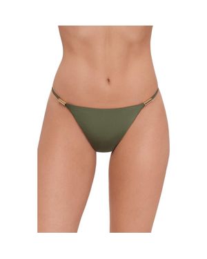Steve Madden Beaded Strap Bikini Bottoms - Green