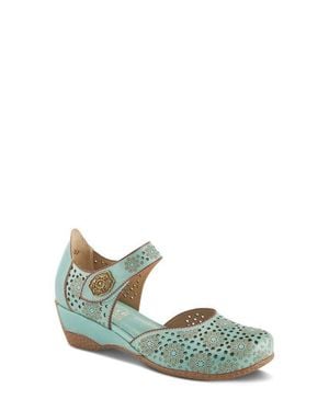 Spring Step Americana Ankle Strap Clog - Green