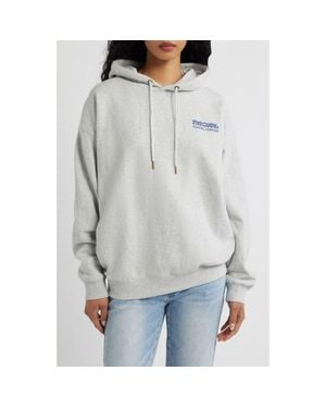 Rip Curl Surf Puff Print Graphic Hoodie - Gray