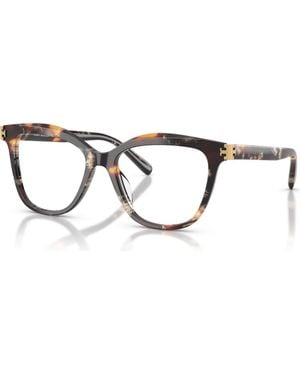 Tory Burch 54Mm Cat Eye Optical Glasses - Metallic
