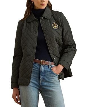 Ralph Lauren Crested Quilted Jacket - Black