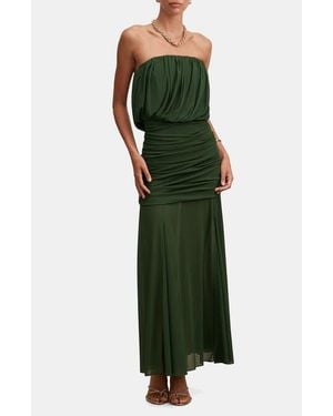 EVER NEW Bandeau Draped Maxi Dress - Green