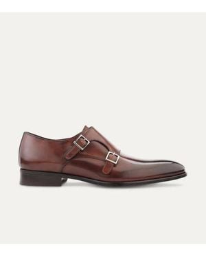 Ace Marks Kurt Plain Toe Monkstrap - Brown
