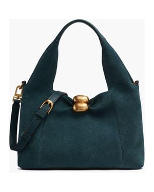 Donna Karan Organza Suede Crossbody - Blue