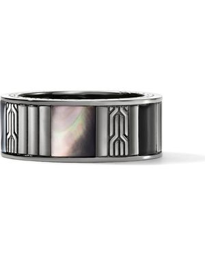 John Hardy Carved Chain Band Ring, .5Mm - Black