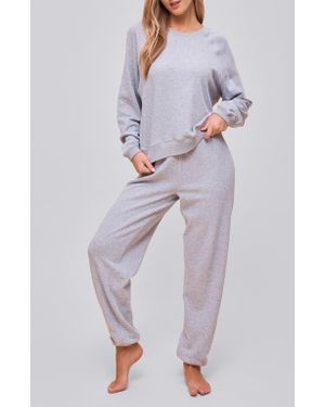 Papinelle Most Wanted Long Sleeve Cotton Blend Sweatshirt - Gray