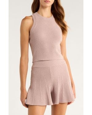 UGG Elaenia Cozy Knit Lite Tank Sweater - Pink