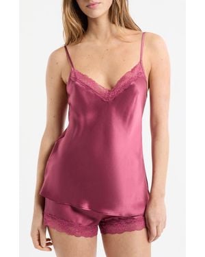 Etam Milky Silk Camisole - Purple