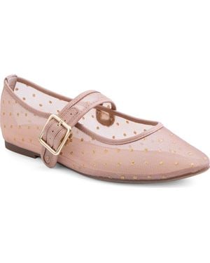Me Too Gillie Mesh Mary Jane Flat - Pink