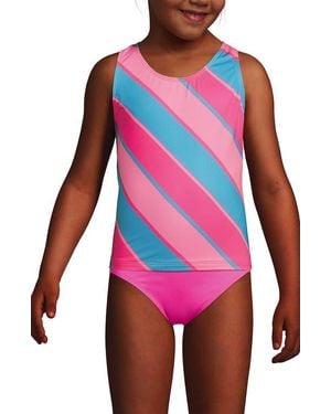 Lands' End Girls Tankini Swimsuit Top - Red