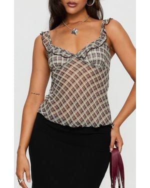 Princess Polly Zayliah Frill Camisole - Gray
