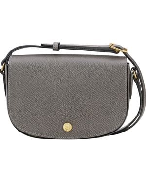 Longchamp Épure Leather Crossbody Bag - Metallic