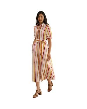 Hobbs Cressida Midi Dress - Natural