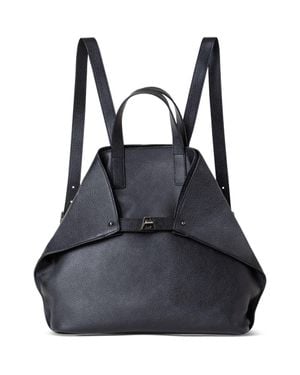 Akris Medium Ai Leather Backpack/Tote Bag - Black