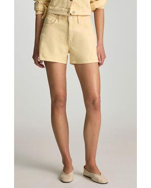 Mavi Heidi High Waist Denim Shorts - Natural