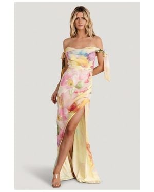 Baltic Born Allegra Off Shoulder Maxi Dress - Multicolor