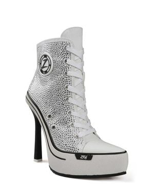 Zigi Adiel Platform Bootie - White