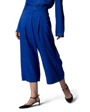 Equipment Thoras Crop Wide Leg Pants - Blue