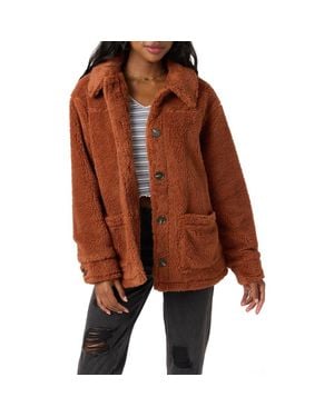 O'neill Sportswear Huxlee Fleece Shirt Jacket - Brown