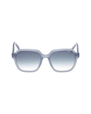 Abercrombie & Fitch 54Mm Gradient Geometric Sunglasses - Blue