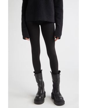 Rick Owens Wool Leggings - Black