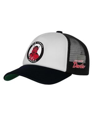 Mitchell & Ness Youth New Jersey Devils Mascot Adjustable Trucker Hat - Black