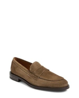 Allen Edmonds Como Suede Penny Loafer - Brown