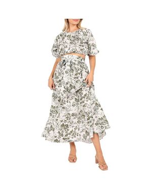 Petal & Pup Delilah Print Crop Top & Maxi Skirt - Multicolor
