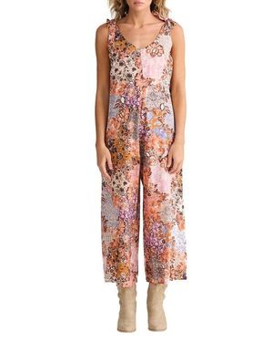 Talisman the Label Temple Floral Wide Leg Jumpsuit - Red