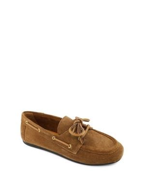 Marc Joseph New York Grove Street Slip On Leather Tiebow Loafer - Brown