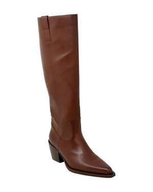 Shu Shop Vienna Knee High Western Boot - Brown