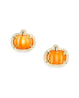 Kendra Scott Pumpkin Stud Earrings - Orange