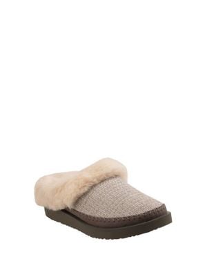 Revitalign Nordic Orthotic Faux Fur Lined Slippers - Gray