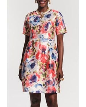 Frances Valentine Michelle Mini Dress Super Bloom - Red