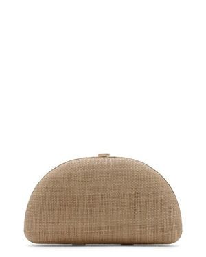 Mango Natural Fiber Clutch - Brown