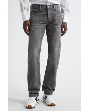 Tom Ford Selvedge Straight Fit Jeans - Gray