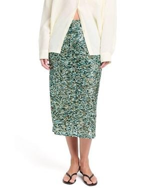 Twp Sylkie Sequin Skirt - Green