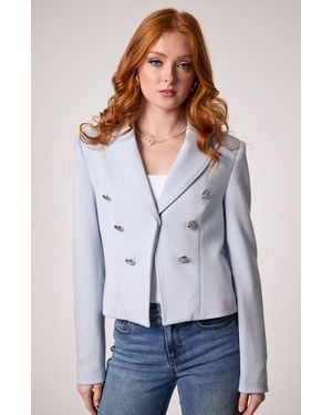 Blue Revival Charlotte Cropped Blazer - White